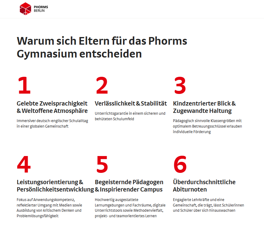 Phorms Campus München, Bilinguales Gymnasium